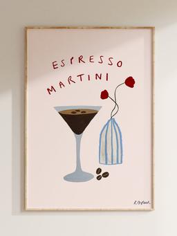 Espresso Martini fine art print  Rose England London    - Collagerie