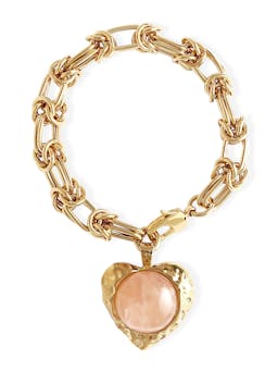 Gold plated eva bracelet Bracelets By Alona ROSE QUARTZ   - Collagerie