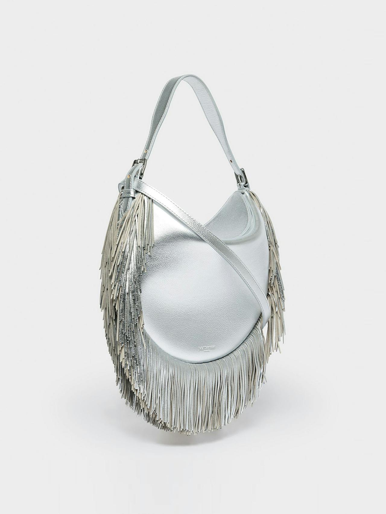 Silver flap fiesta shoulder bag Bags J&M Davidson    - Collagerie