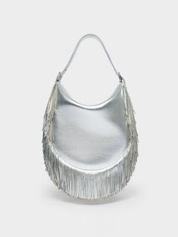 Silver flap fiesta shoulder bag Bags J&M Davidson    - Collagerie