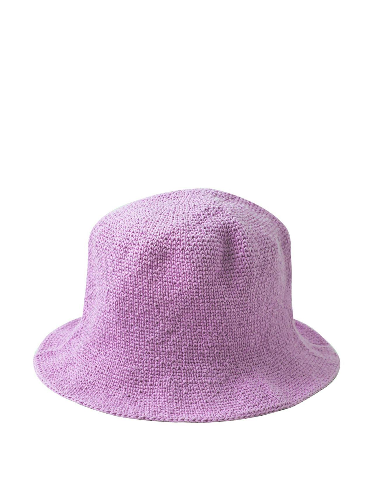 Florette crochet bucket hat in lilac purple