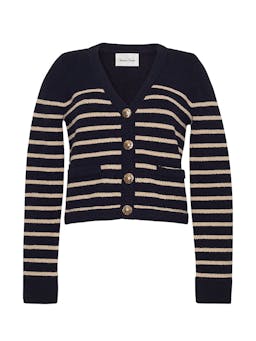 Black brown stripe Finnegan jacket Jackets Cara Cara    - Collagerie