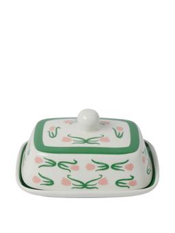 Floral butter dish  In the Roundhouse    - Collagerie