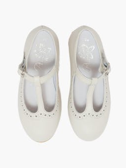 Girl t-bar shoes cream Child Shoes Amaia    - Collagerie