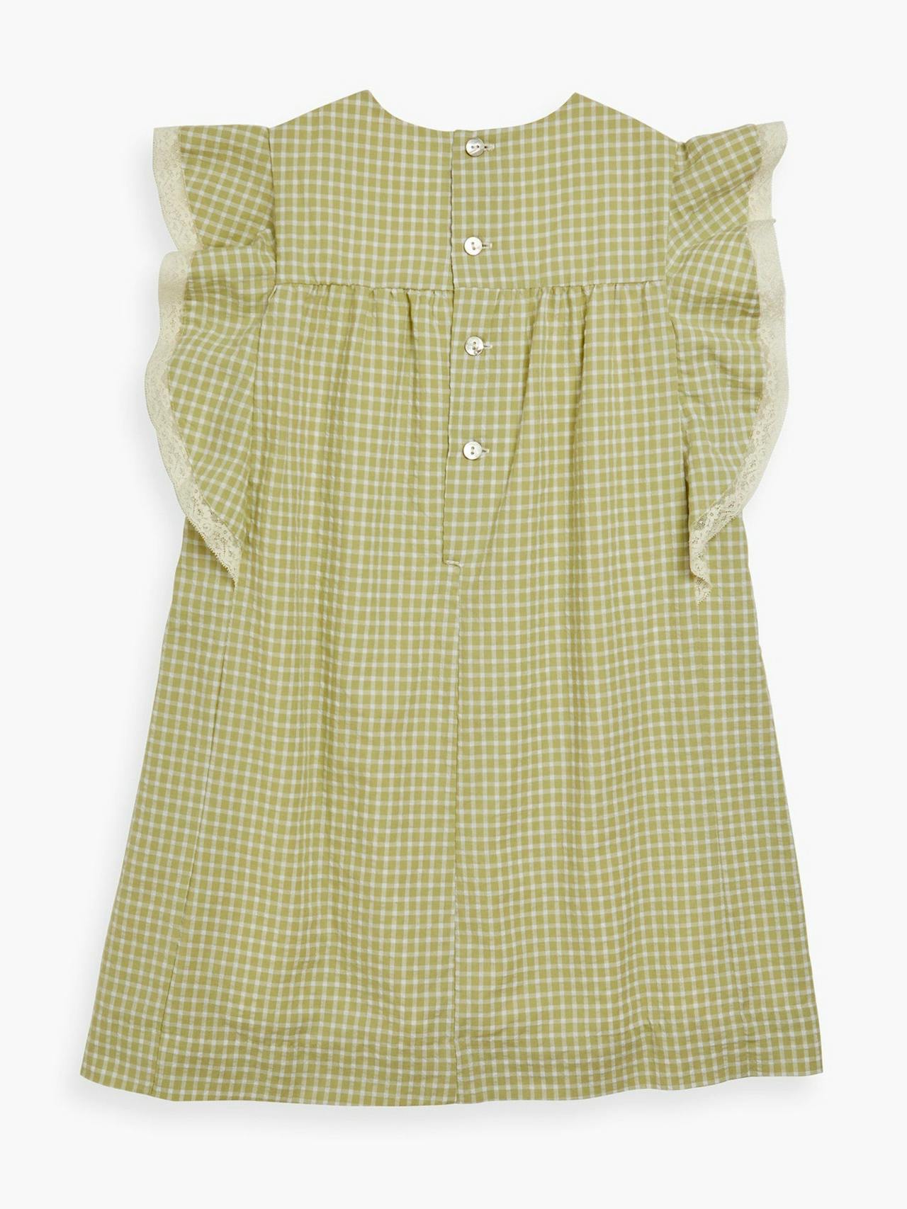 Sage green check Gordes dress