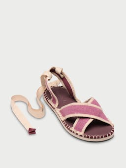 Plum Greenwood flats Sandal Flabelus    - Collagerie