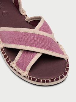 Plum Greenwood flats Sandal Flabelus    - Collagerie