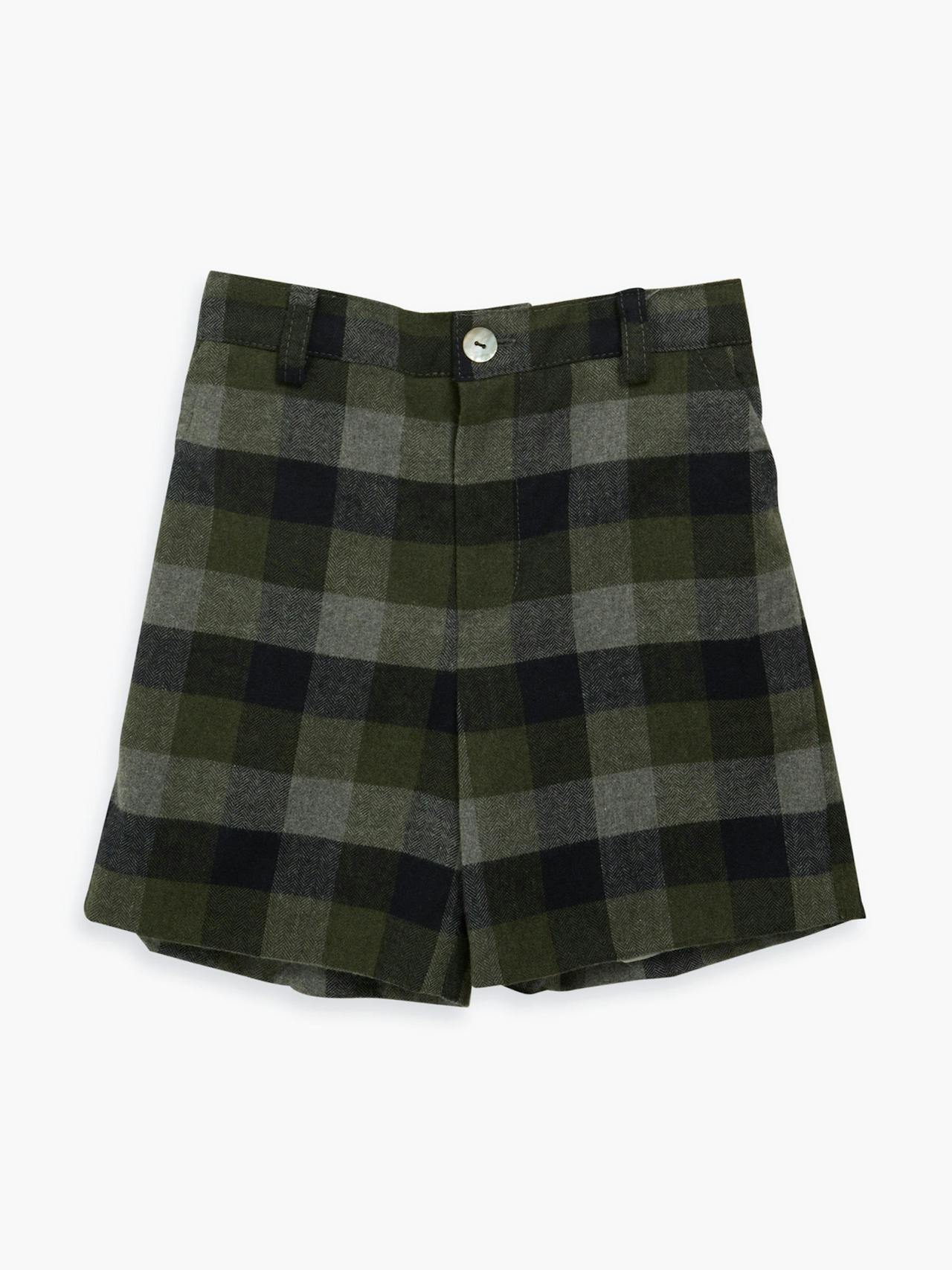 Navy tartan Gull shorts