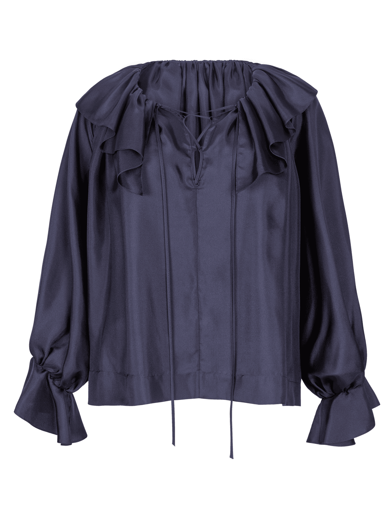 Louisa silk twill blouse