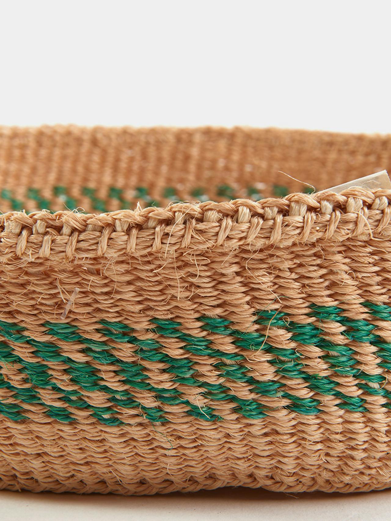 Sisal bread basket in earth 3 Basket Hadeda    - Collagerie