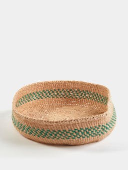 Sisal bread basket in earth 3 Basket Hadeda    - Collagerie