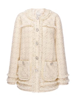 Jacob jacket ivory tweed Coats & Jackets Huishan Zhang    - Collagerie