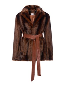 Rylee jacket chocolate faux mink fur Coats & Jackets Huishan Zhang    - Collagerie