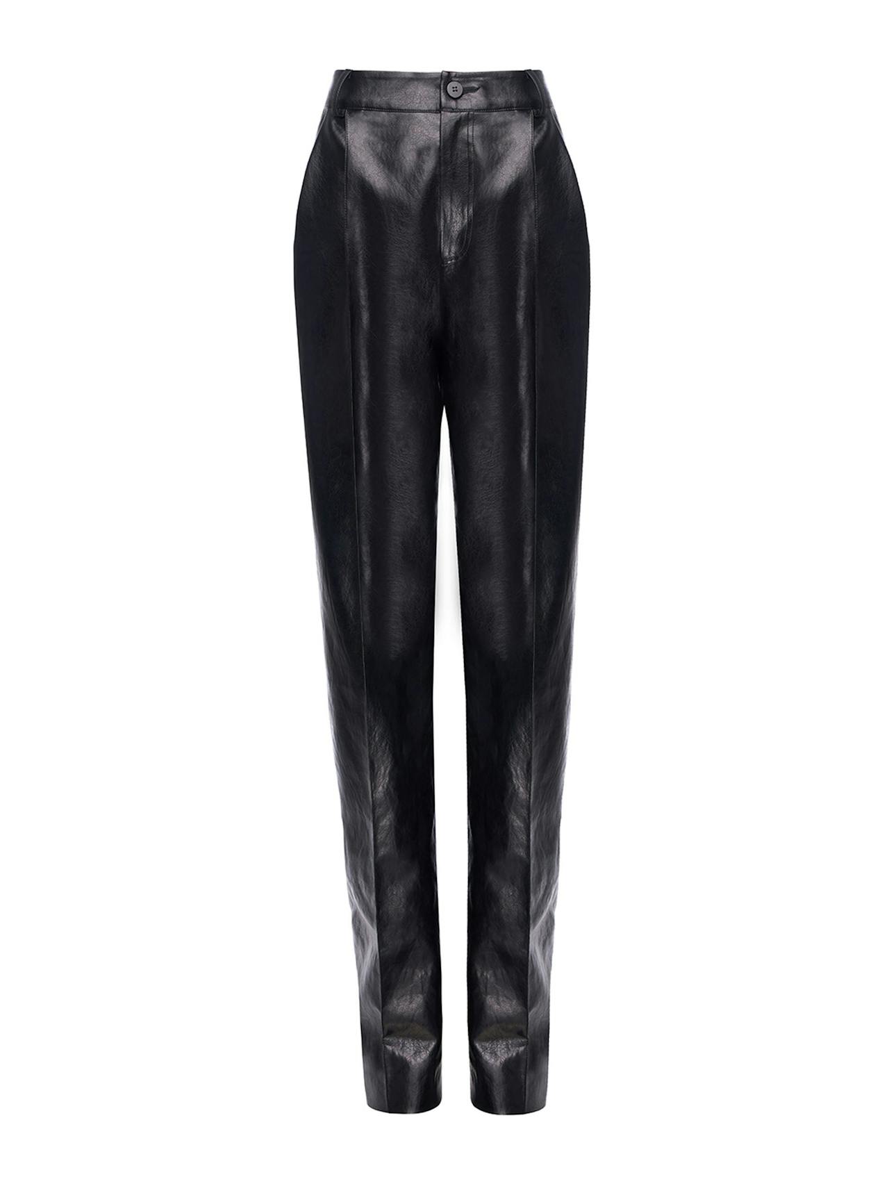 Thomas trousers black faux leather Pants Huishan Zhang    - Collagerie