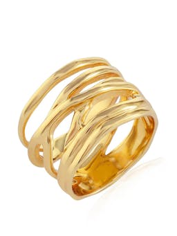 Gold Helix ring Rings Shyla Jewellery    - Collagerie