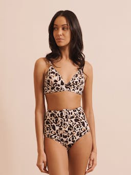 Sabine bikini top in milo leopard BIKINI TOPS Evarae    - Collagerie