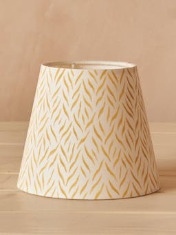 Ochre zebra lampshade Interiors Hum London    - Collagerie