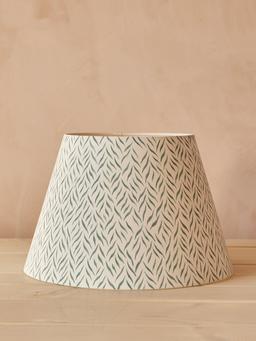 Teal zebra lampshade Interiors Hum London    - Collagerie