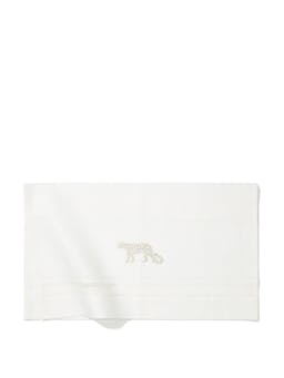 Leopard embroidery diamond stitch hand towel Hand Towels Volga Linen    - Collagerie