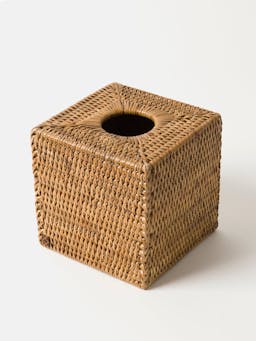 Heho rattan tissue box Tissue Boxes Kalinko Square Natural  - Collagerie