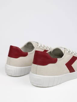 The Helios beige and red trainers Trainers > Sneakers > Shoes Sans Matin    - Collagerie