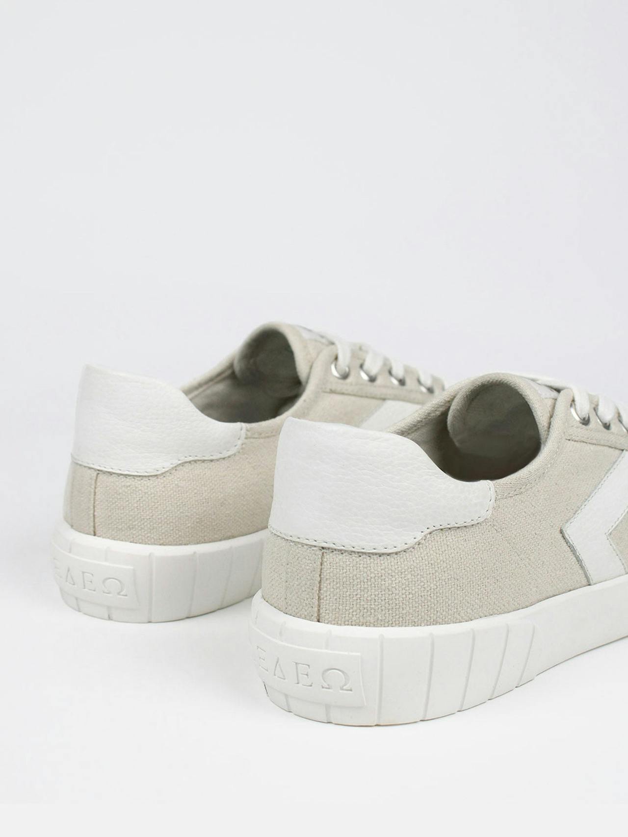 The Helios beige and white trainers Trainers > Sneakers > Shoes Sans Matin    - Collagerie