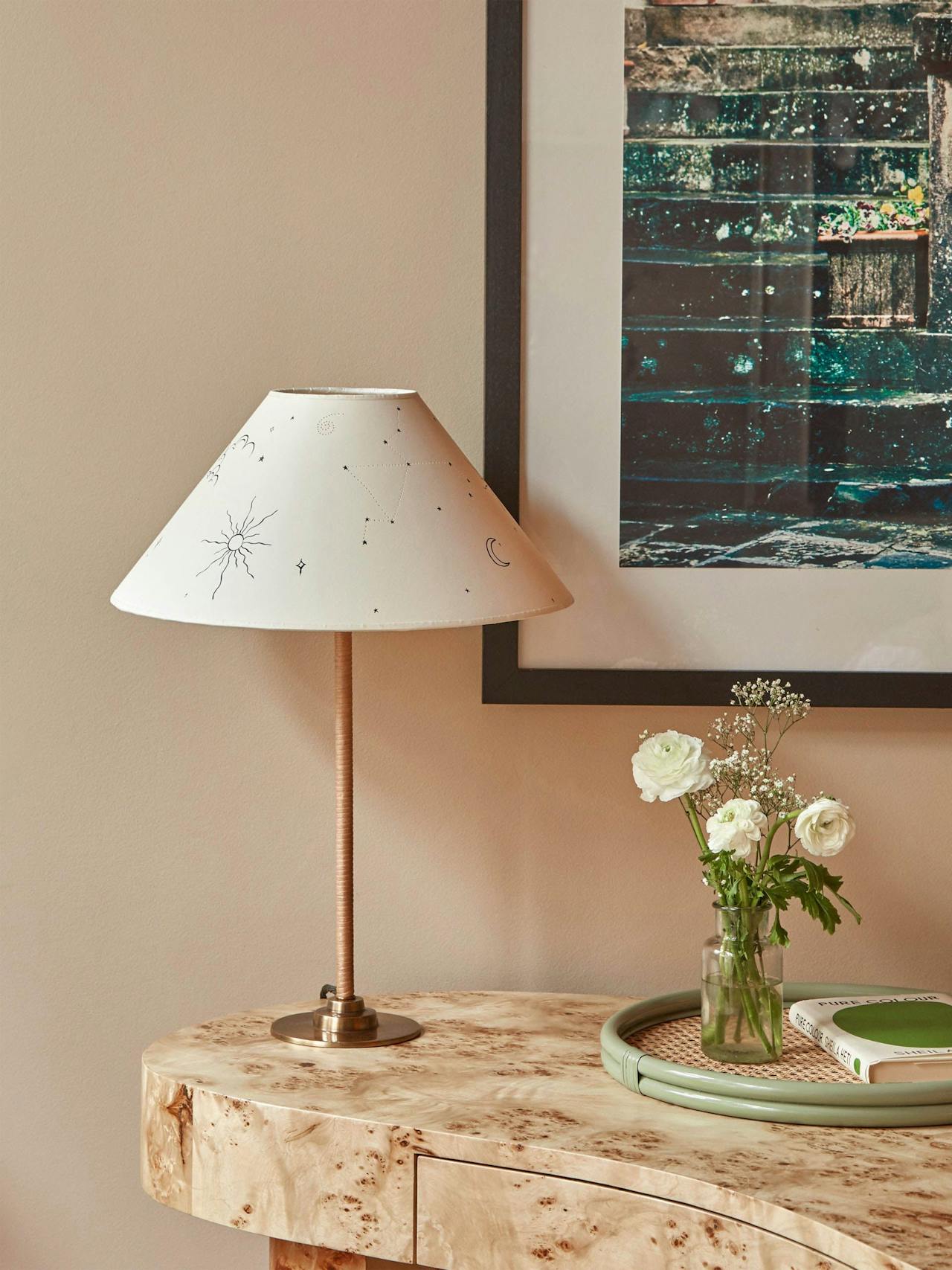 Medium cone Celestial lampshade Interiors Hum London    - Collagerie