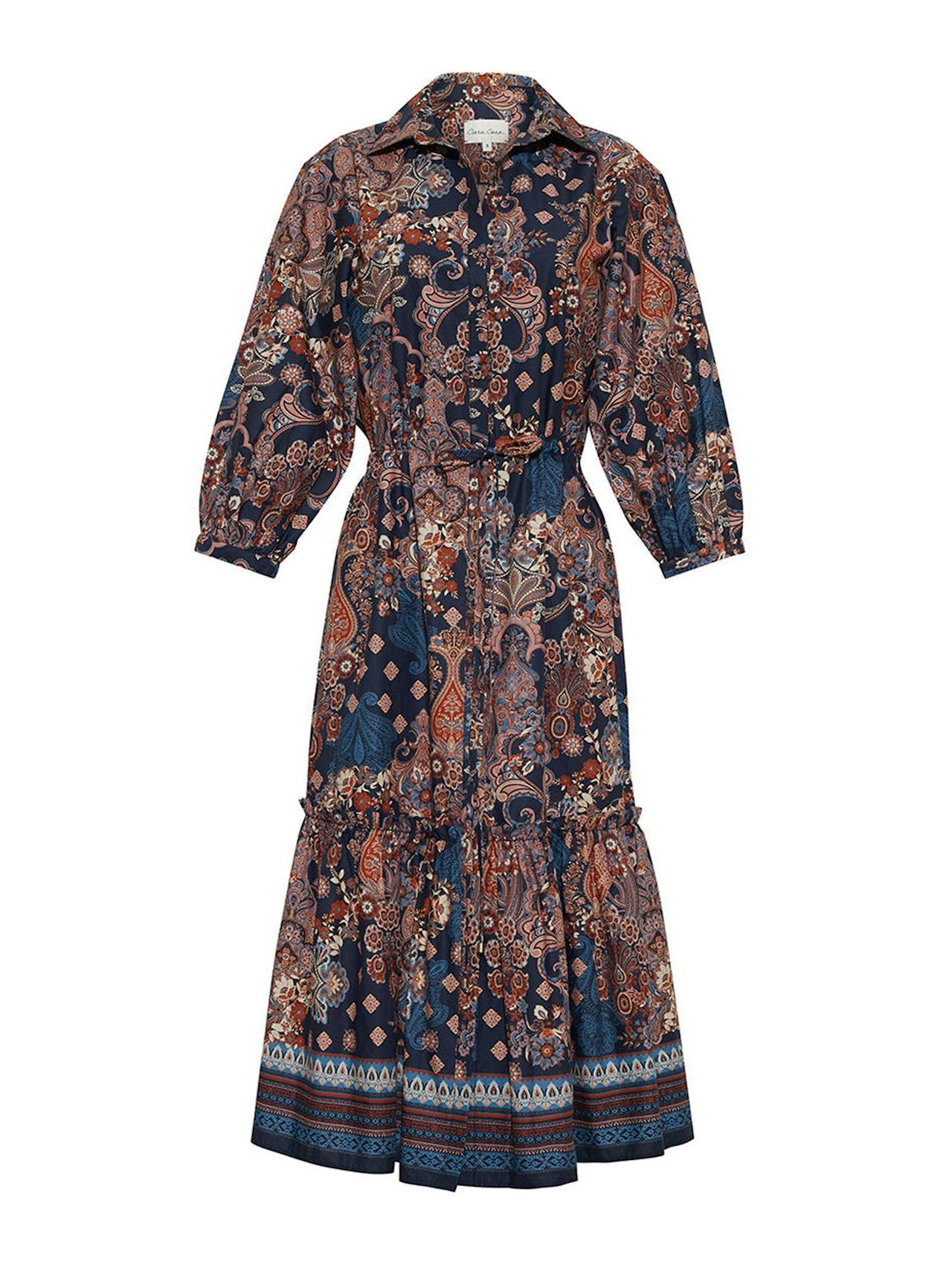 Blue cascade Hutton dress Dresses Cara Cara    - Collagerie