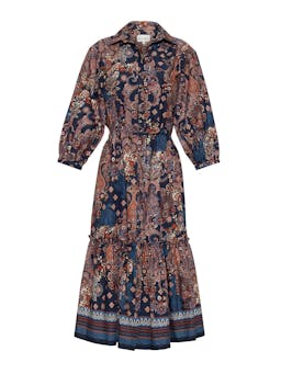 Blue cascade Hutton dress Dresses Cara Cara    - Collagerie