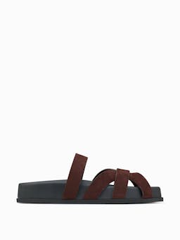 Dark chocolate Ibor flats Platfrom Sandal NEOUS    - Collagerie