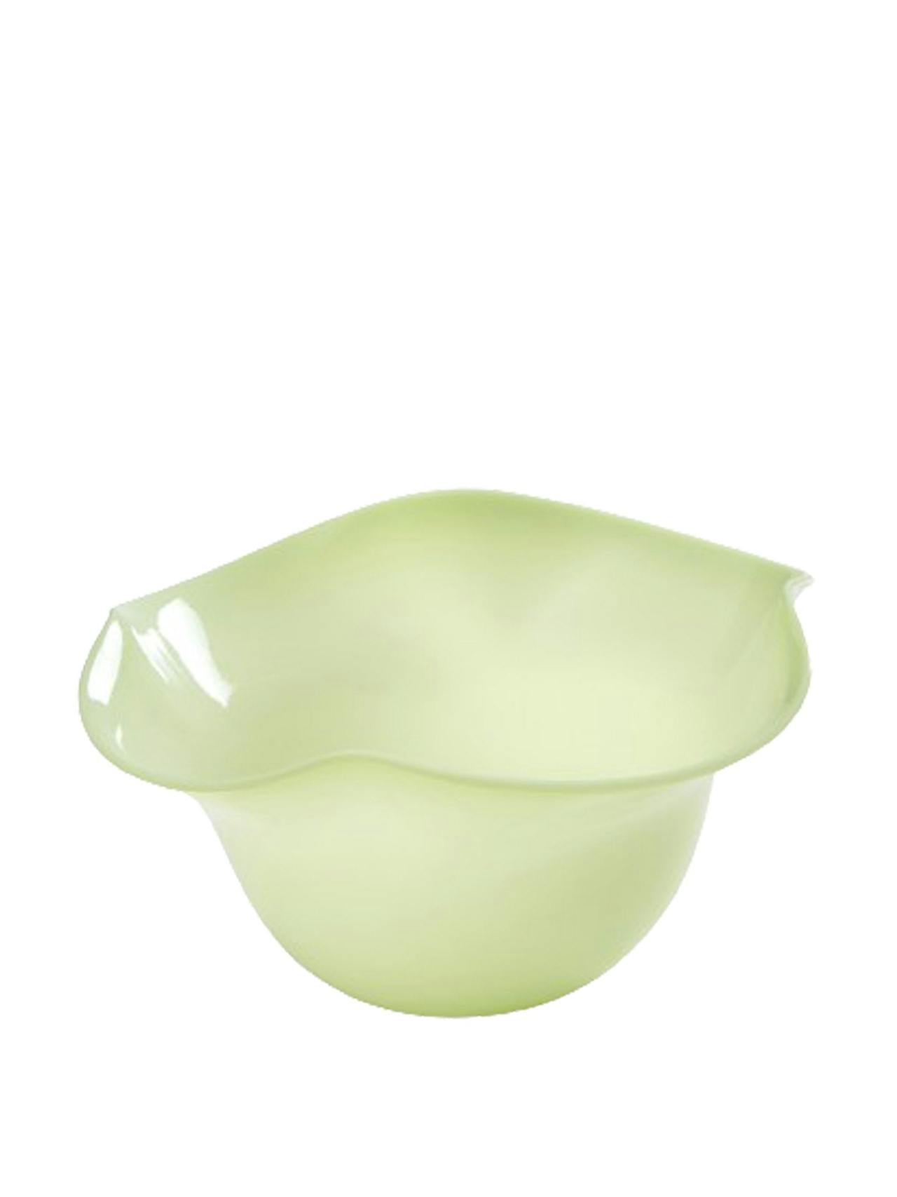 Murano ruffle bowl in green