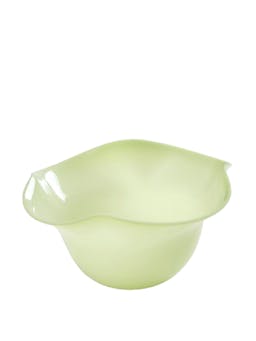 Murano ruffle bowl in green Glass Domenica Marland    - Collagerie