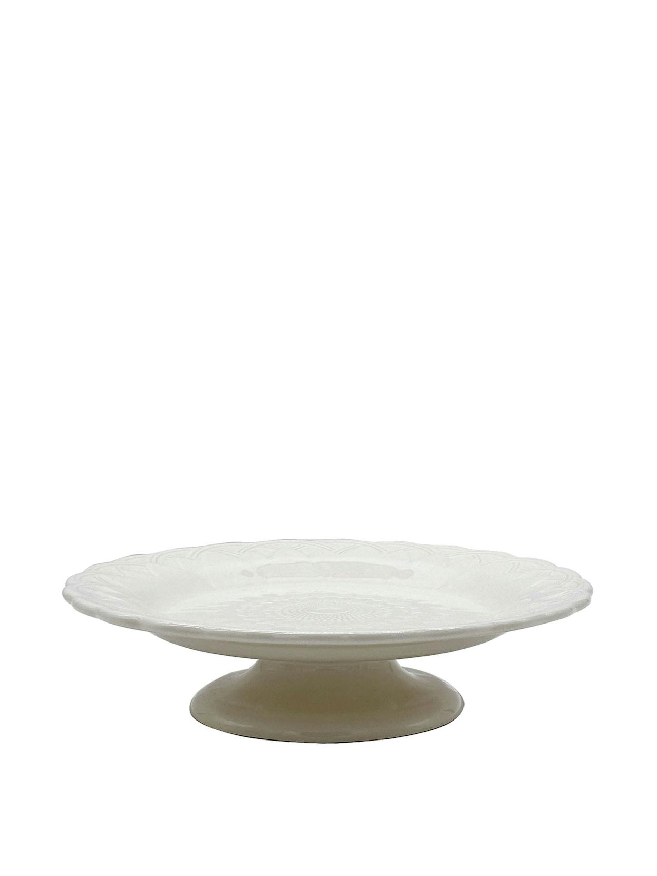 Small cream dolce cake stand Side Plates Villa Bologna    - Collagerie