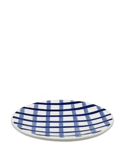 Blue trellis dinner plate Dinner Plate Villa Bologna    - Collagerie