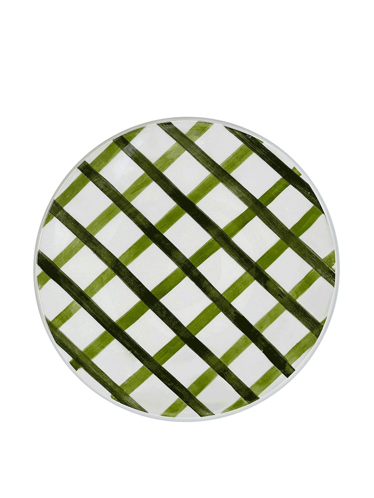 Green trellis dinner plate Dinner Plate Villa Bologna    - Collagerie