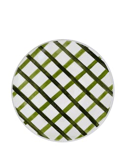 Green trellis dinner plate Dinner Plate Villa Bologna    - Collagerie