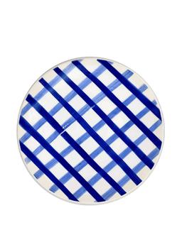 Blue trellis dinner plate Dinner Plate Villa Bologna    - Collagerie