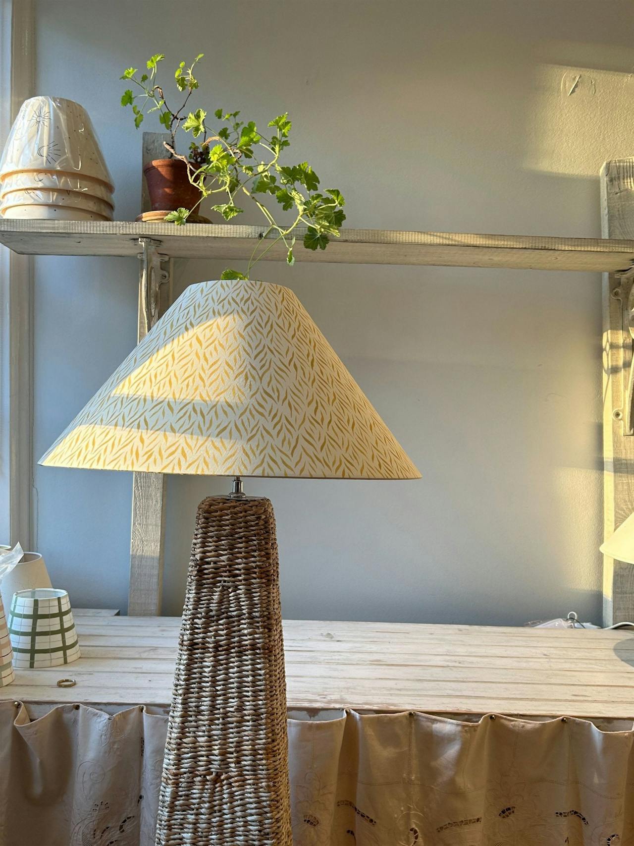 Ochre zebra lampshade Interiors Hum London    - Collagerie