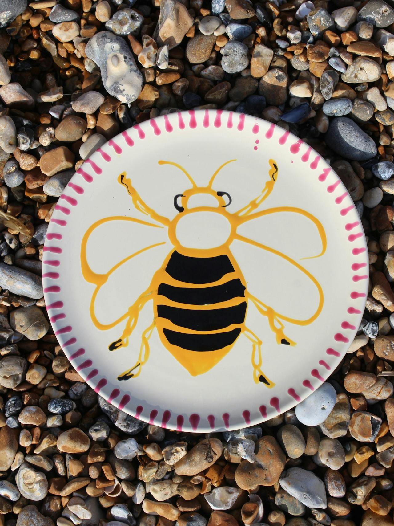 Bee plate ceramics Amuse La Bouche    - Collagerie