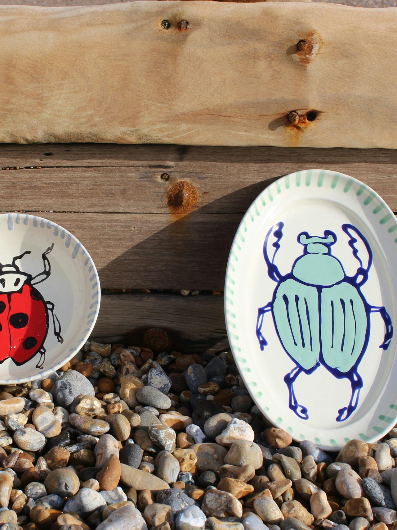 Beetle oval platter ceramics Amuse La Bouche    - Collagerie