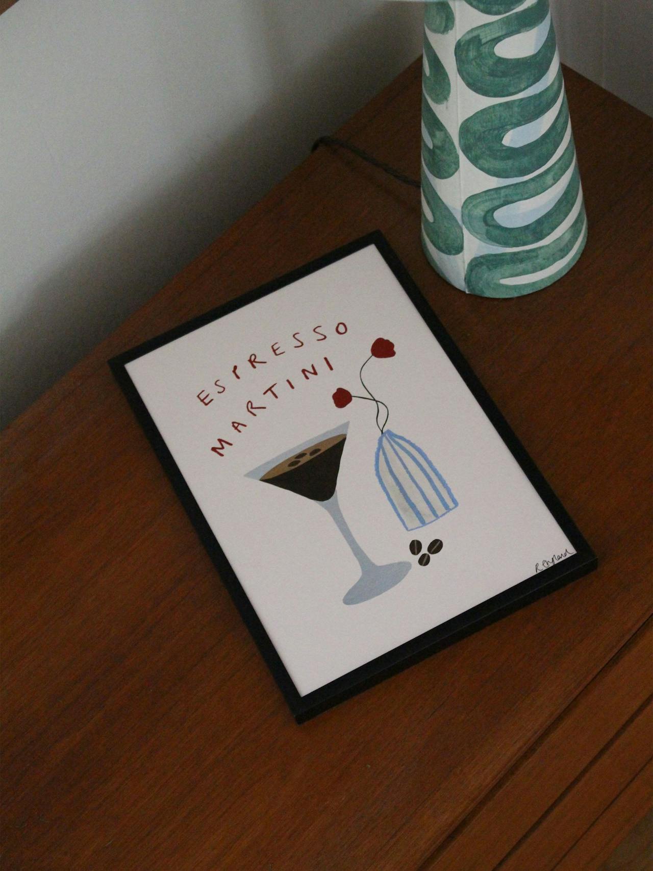 Espresso Martini fine art print  Rose England London    - Collagerie