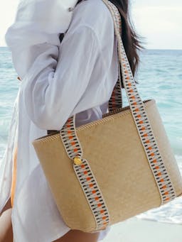 Mentawai bamboo tote bag Handbag STELAR    - Collagerie