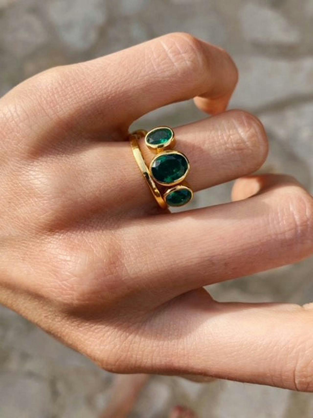 Emerald Isla ring Rings Shyla Jewellery    - Collagerie