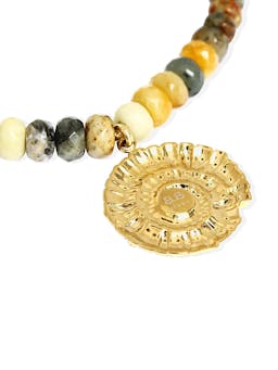 Gold with jade Island necklace Necklaces By Alona    - Collagerie