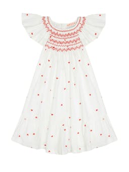 Indira dress love is in the air Plumetti with big love hand smocking  Smock London    - Collagerie