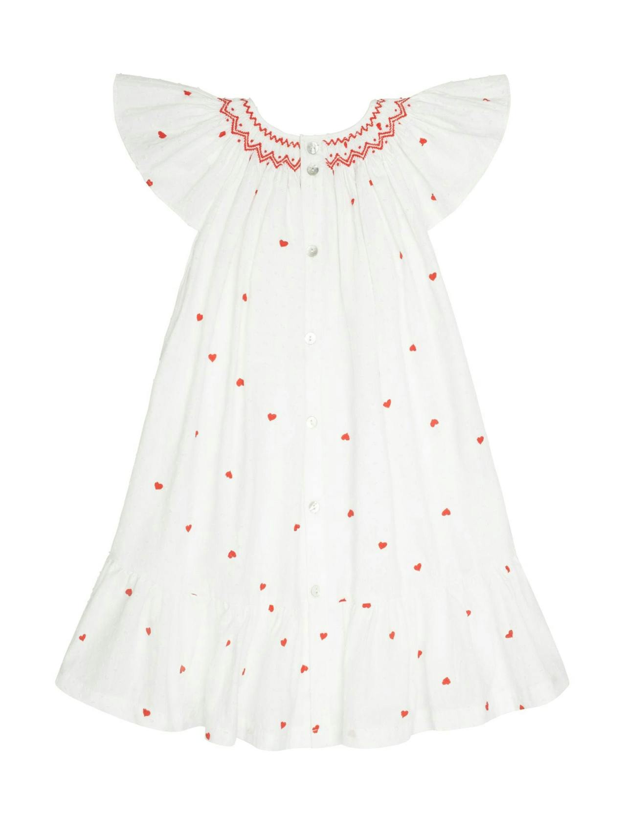 Indira dress love is in the air Plumetti with big love hand smocking  Smock London    - Collagerie