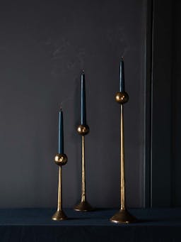 Irrawaddy brass candlestick Interiors Kalinko    - Collagerie