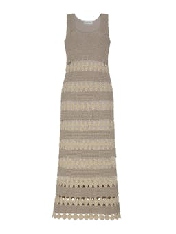 Metallic ivory crochet Joan dress Dresses Cara Cara    - Collagerie