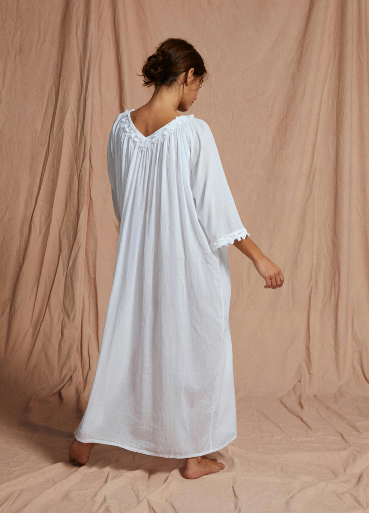 Cotton full length Julia nightdress Clothing If Only If    - Collagerie