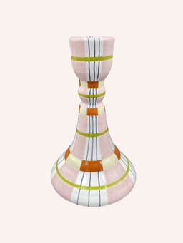 Kente candlestick, pink  Silo Studio    - Collagerie